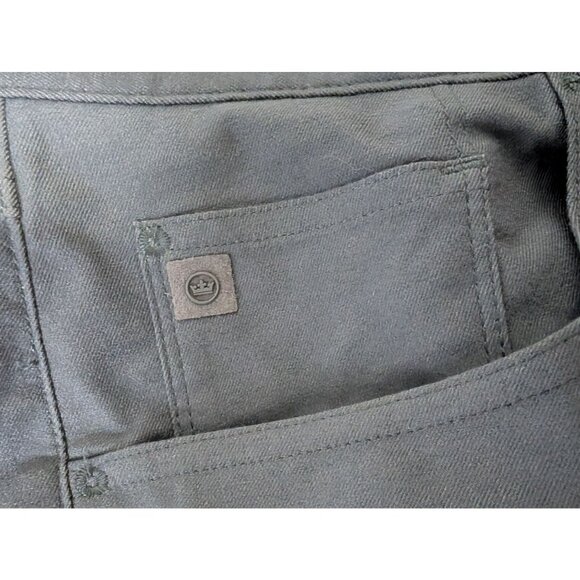 Peter Millar Brentwood Performance Flannel Pants Mens 35x32 Iron Gray Stretch At - Picture 4 of 9